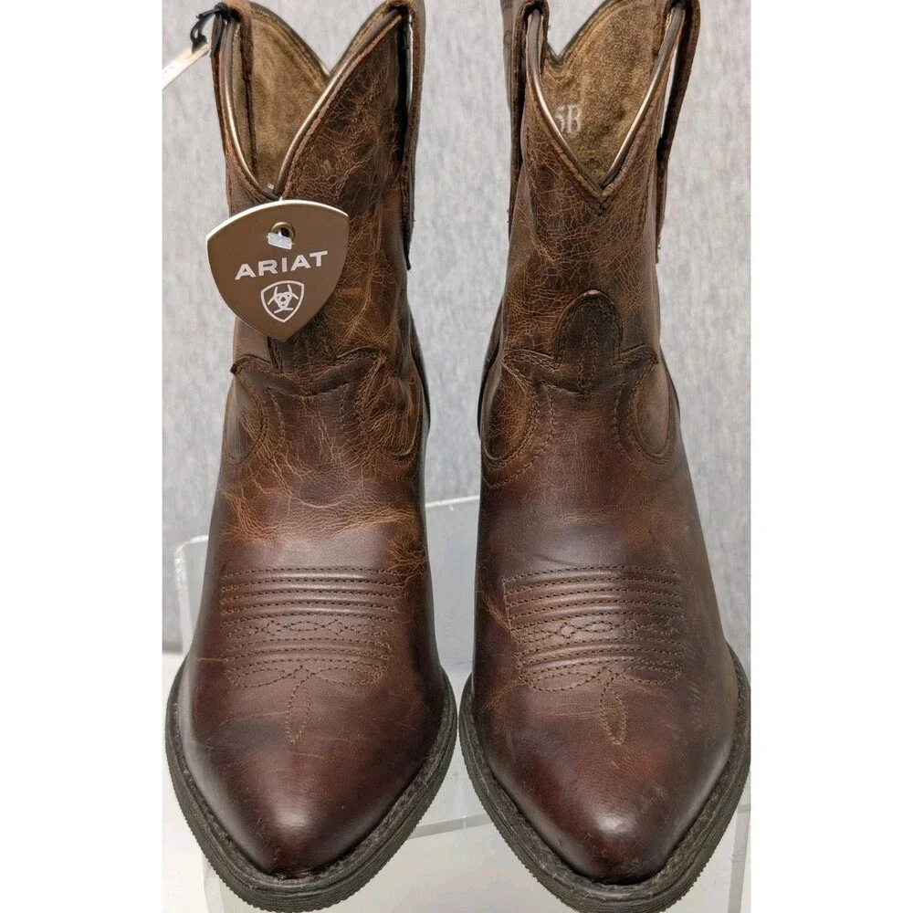 Ariat Maggie Sassy Women's Brown Leather Western Classic Cowboy Boots 7.5 M New